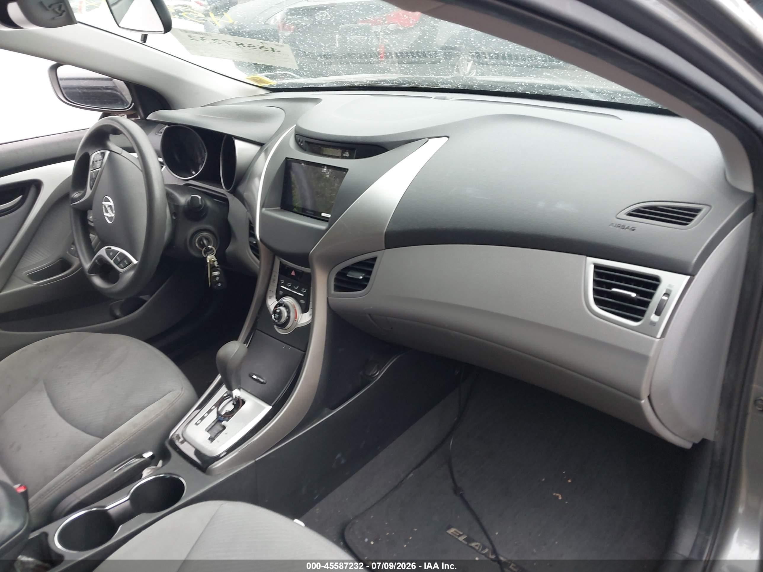 2013 Hyundai Elantra Gls Gray vin: 5NPDH4AE2DH151636