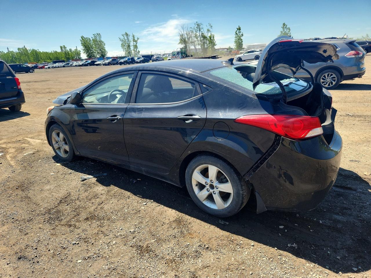 2013 Hyundai Elantra Gls Black vin: 5NPDH4AE2DH152141