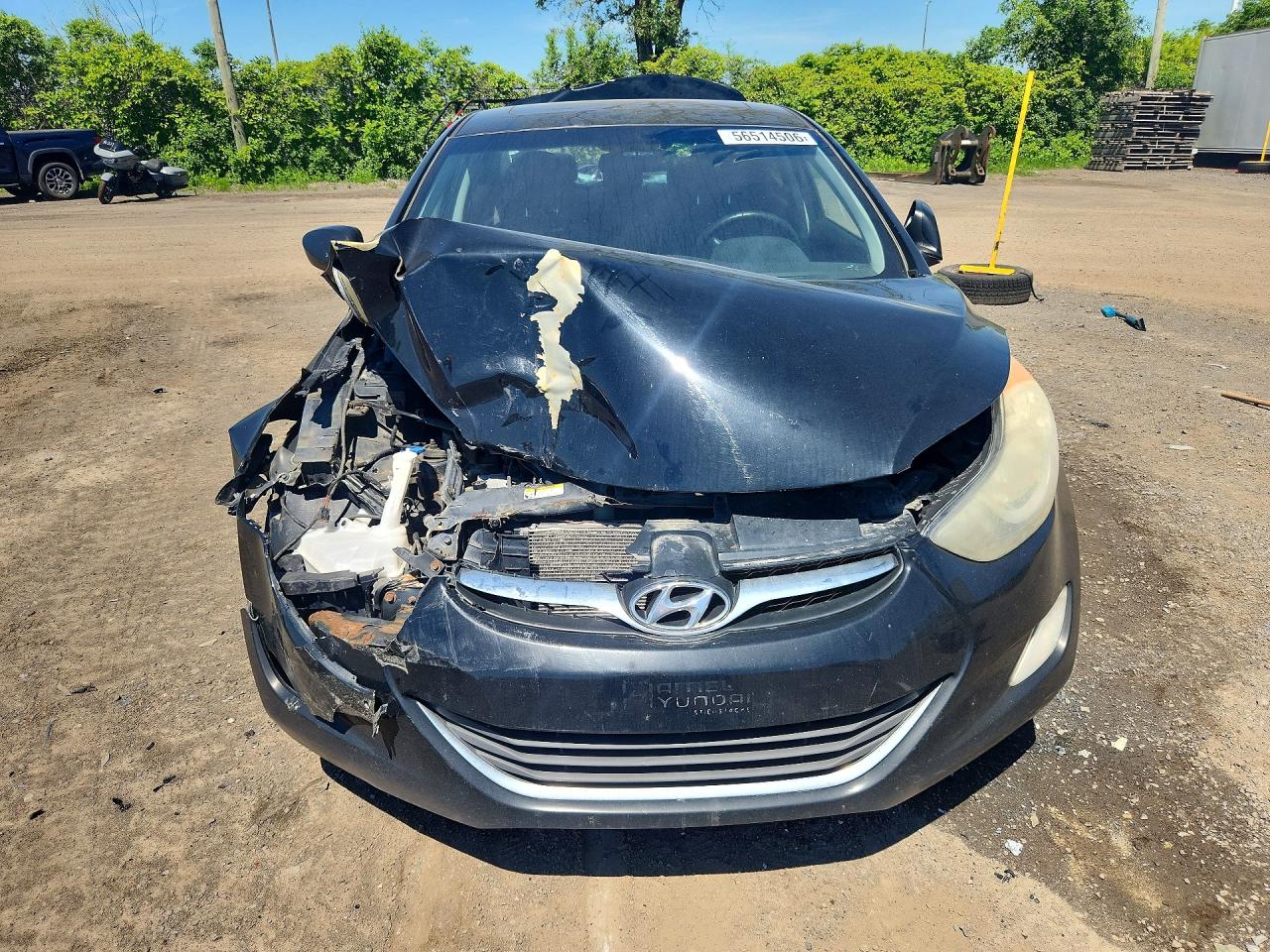 2013 Hyundai Elantra Gls Black vin: 5NPDH4AE2DH152141