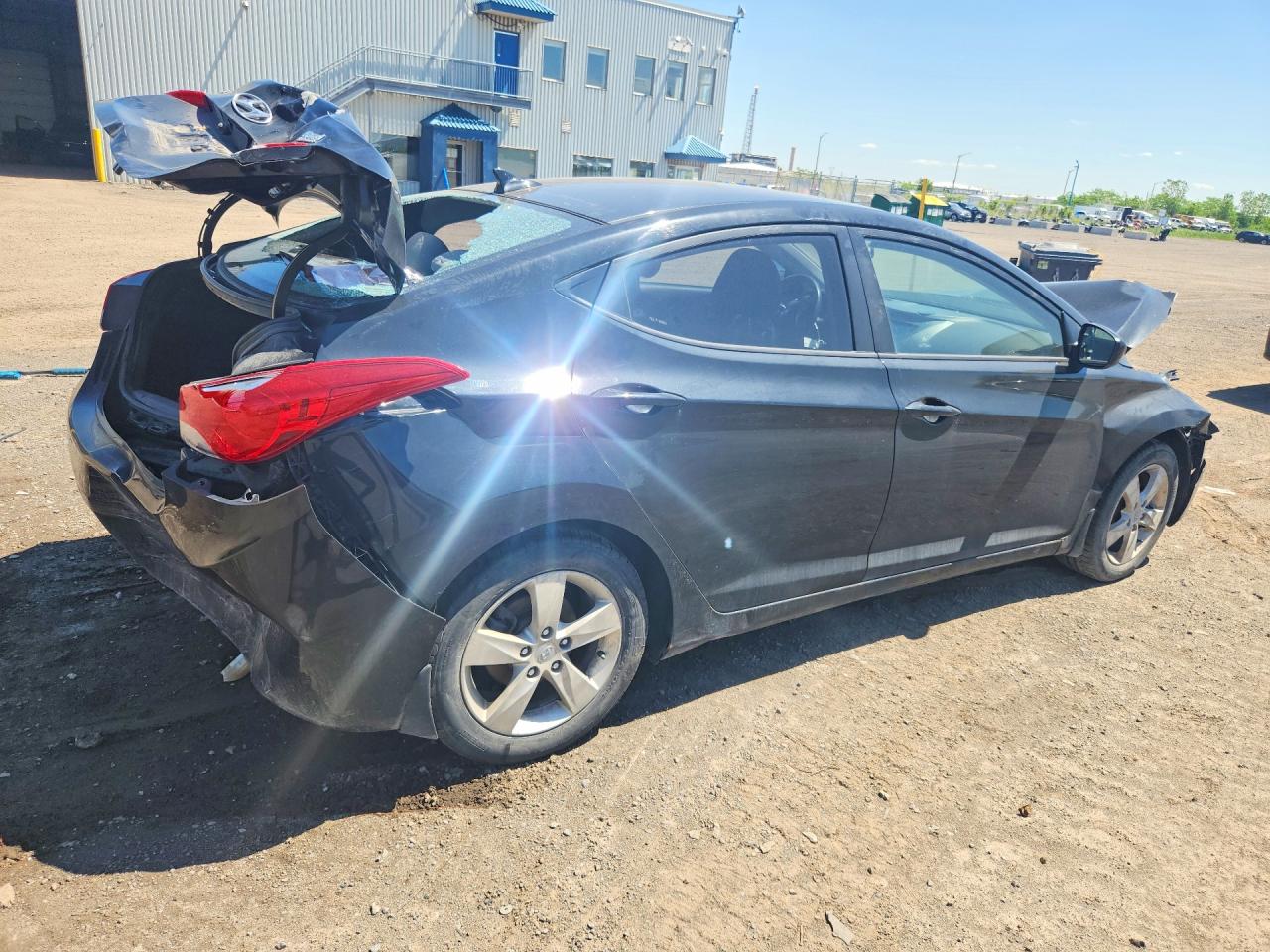 2013 Hyundai Elantra Gls Black vin: 5NPDH4AE2DH152141