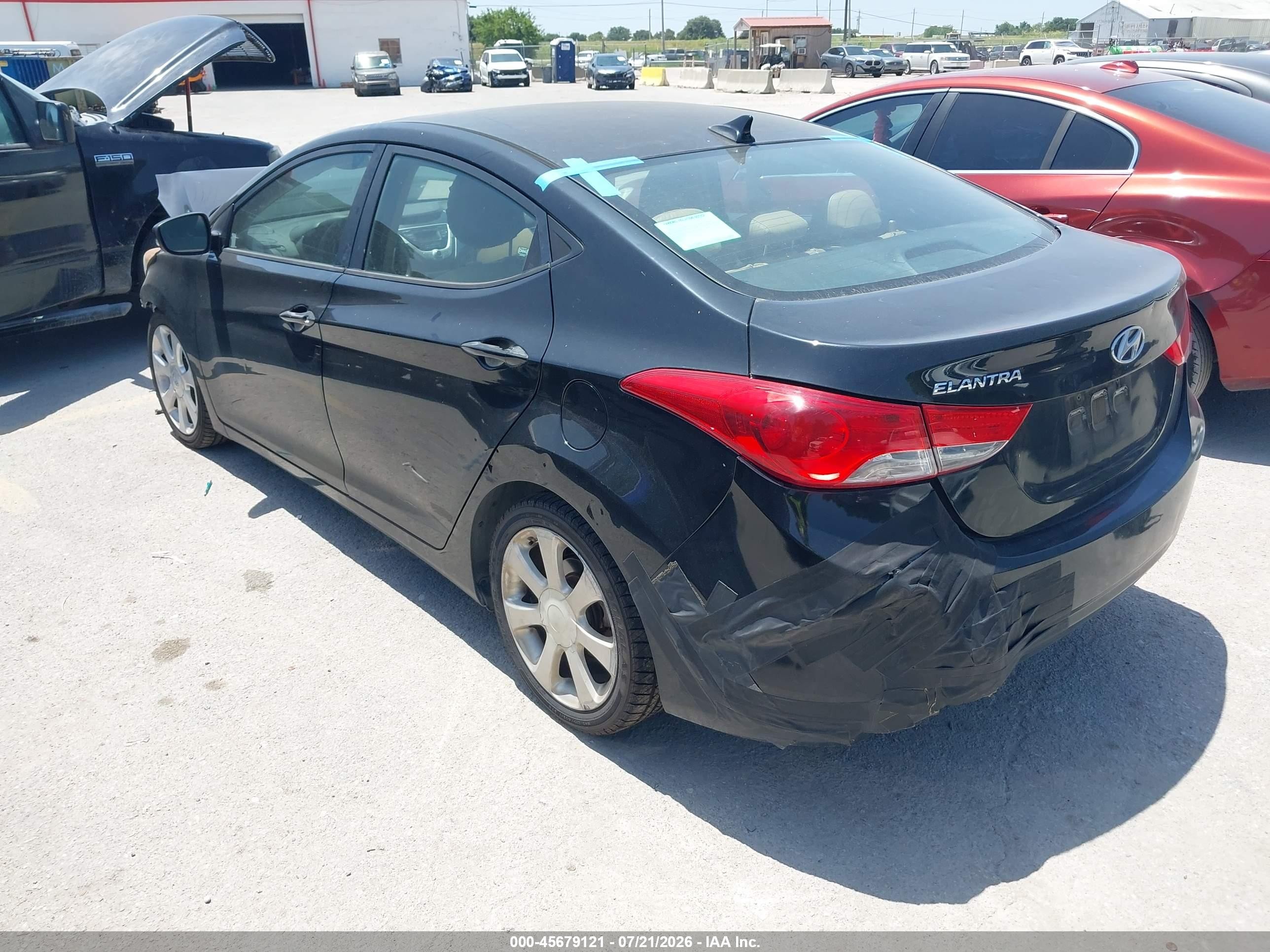 2013 Hyundai Elantra Limited Black vin: 5NPDH4AE2DH154214