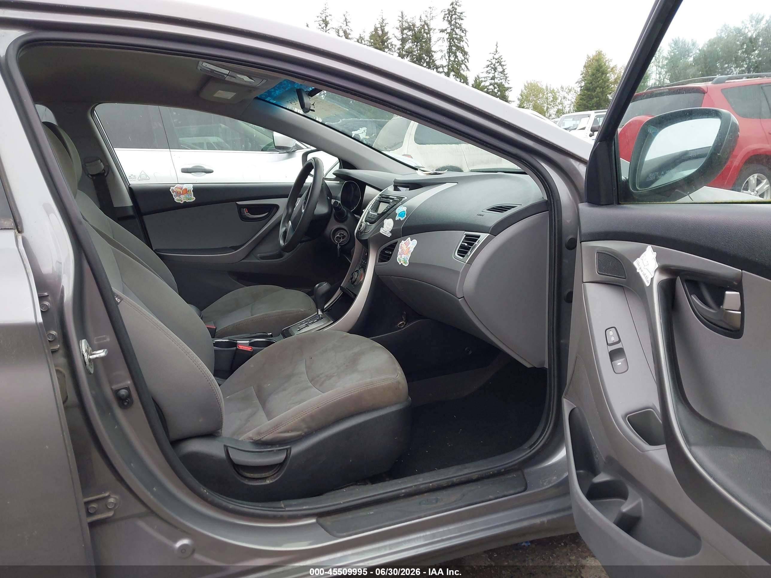 2013 Hyundai Elantra Gls Gray vin: 5NPDH4AE2DH167044