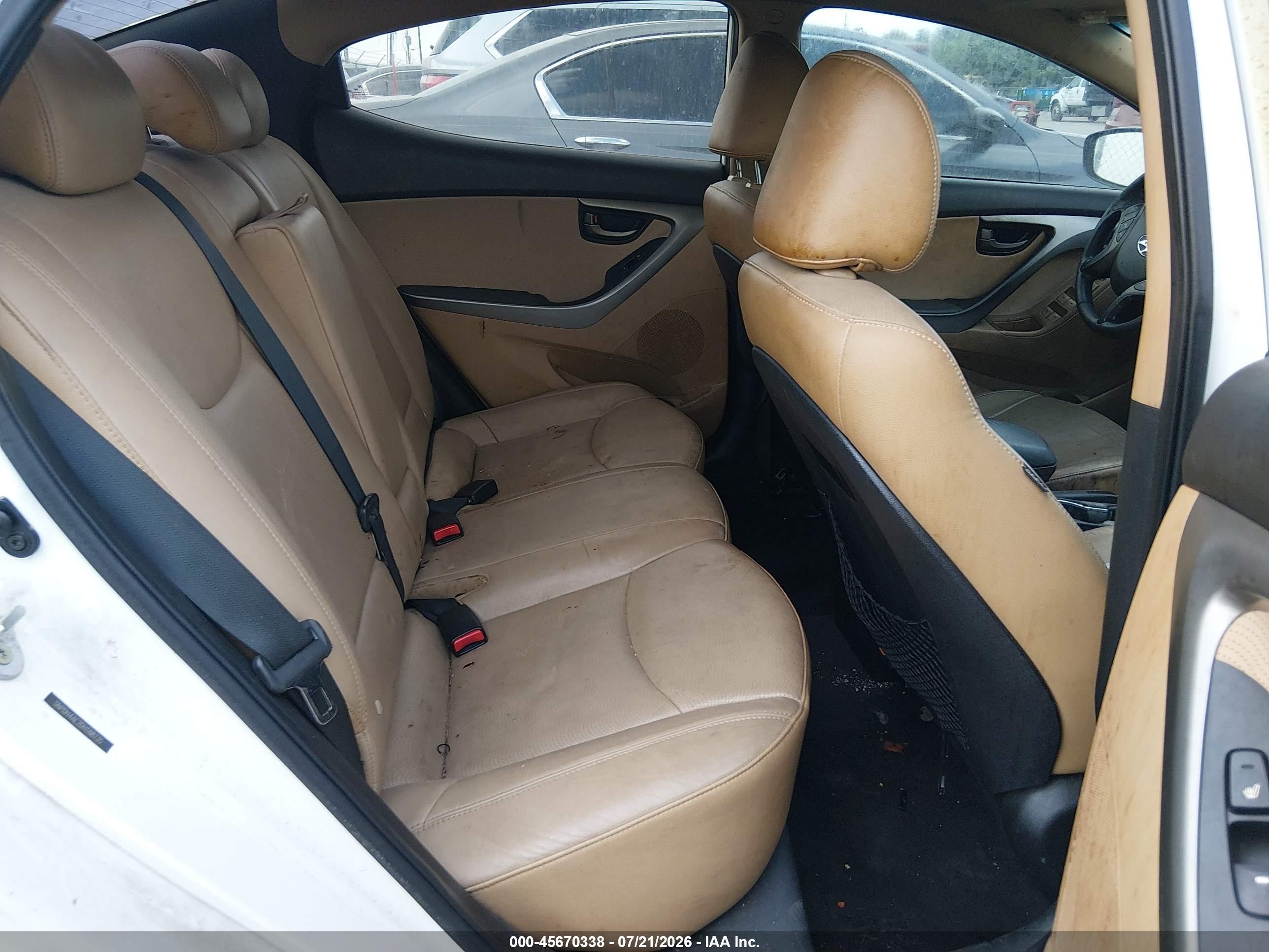 2013 Hyundai Elantra Limited White vin: 5NPDH4AE2DH188735