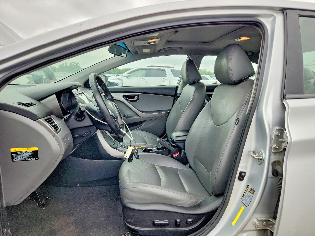 2013 Hyundai Elantra Limited Silver vin: 5NPDH4AE2DH191053