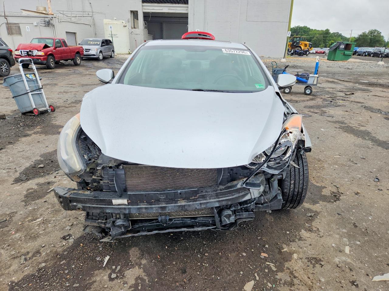 2013 Hyundai Elantra Limited Silver vin: 5NPDH4AE2DH191053