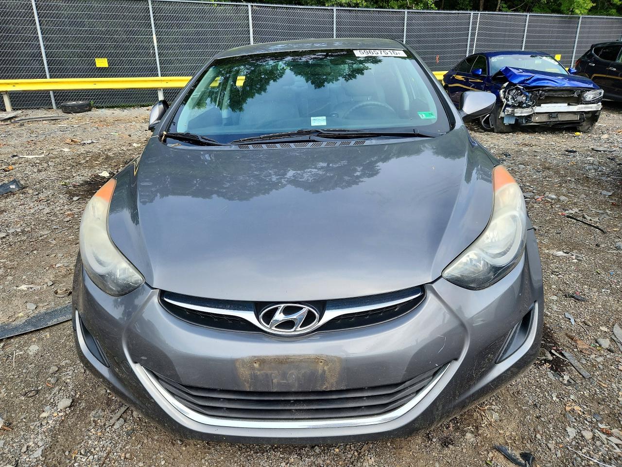 2013 Hyundai Elantra Gls Gray vin: 5NPDH4AE2DH198617