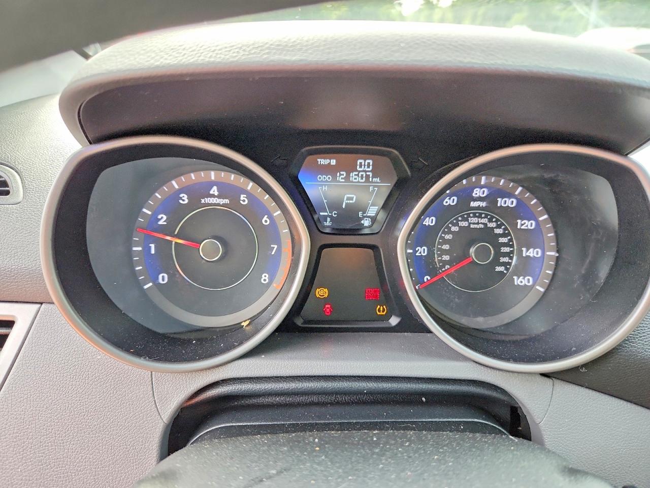 2013 Hyundai Elantra Gls Gray vin: 5NPDH4AE2DH198617