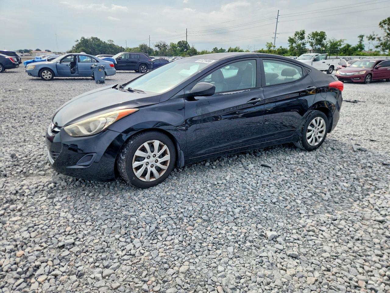 2013 Hyundai Elantra Gls Black vin: 5NPDH4AE2DH204934