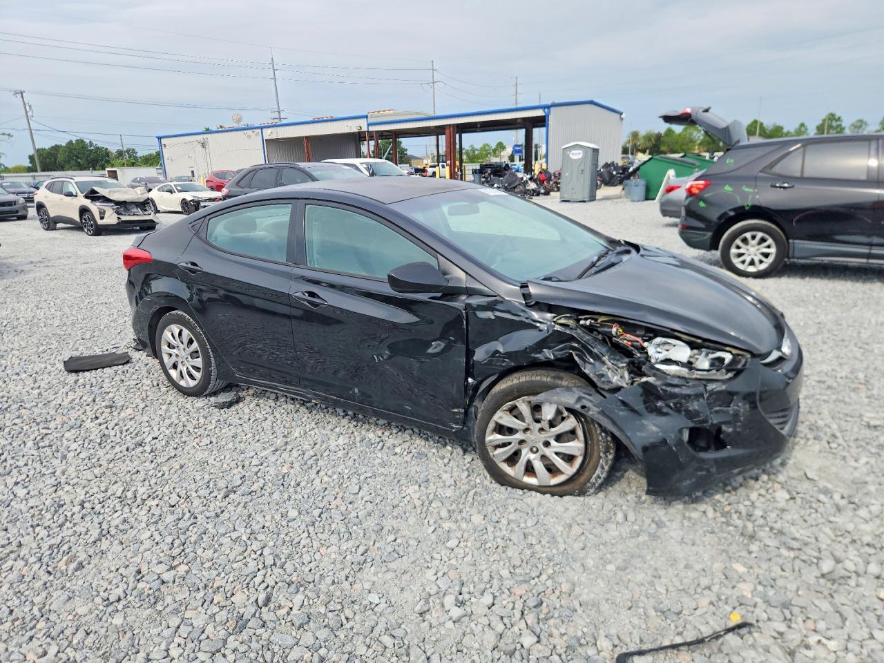 2013 Hyundai Elantra Gls Black vin: 5NPDH4AE2DH204934