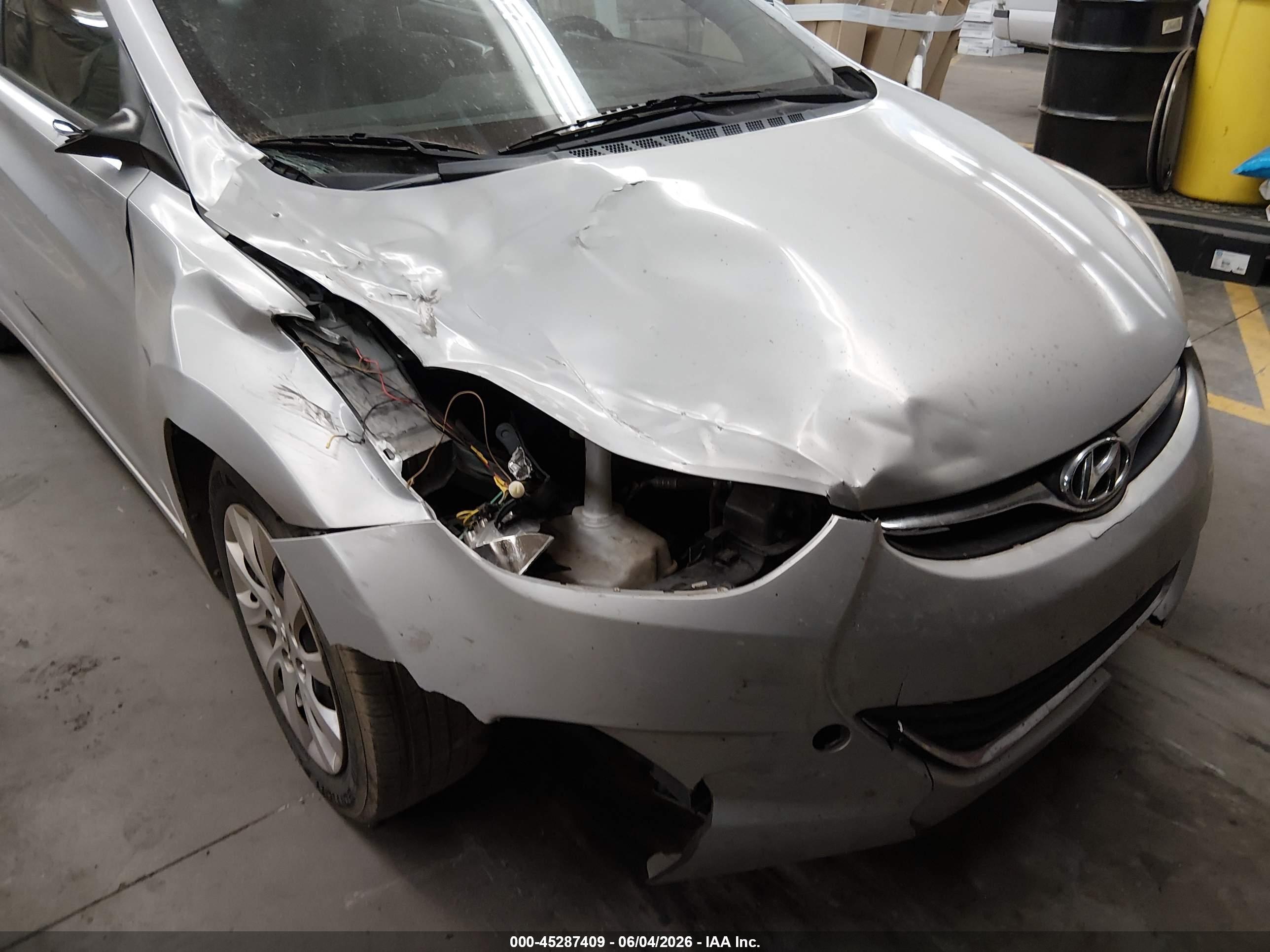 2013 Hyundai Elantra Gls Silver vin: 5NPDH4AE2DH212094