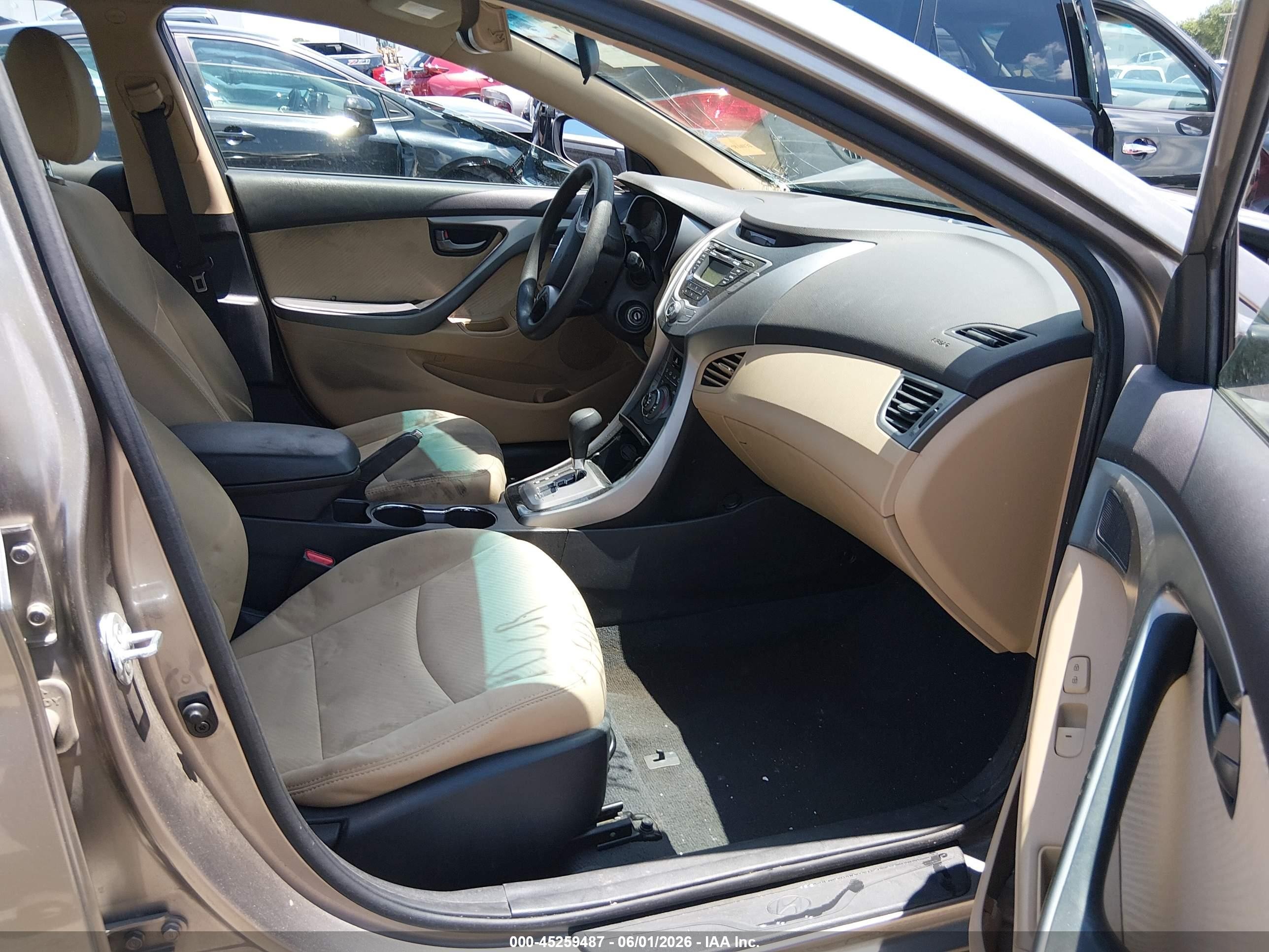 2013 Hyundai Elantra Gls Коричневый vin: 5NPDH4AE2DH213827