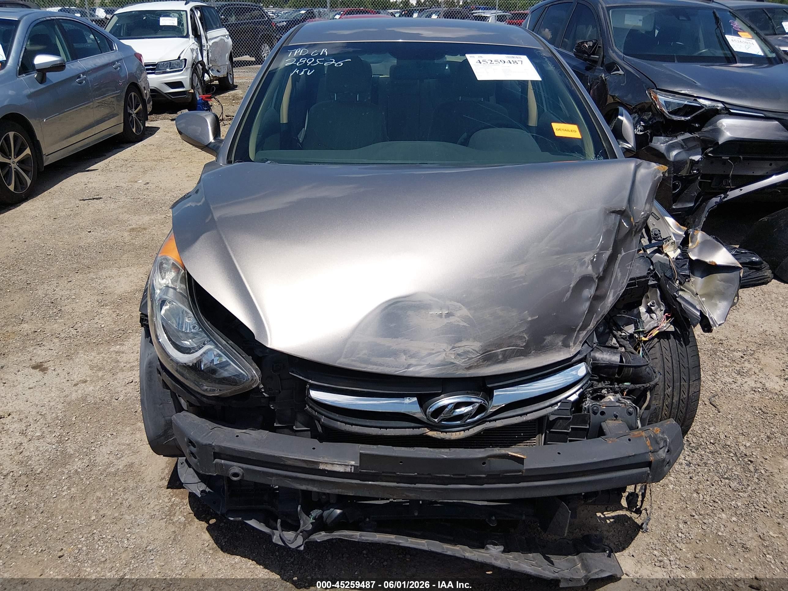2013 Hyundai Elantra Gls Коричневый vin: 5NPDH4AE2DH213827