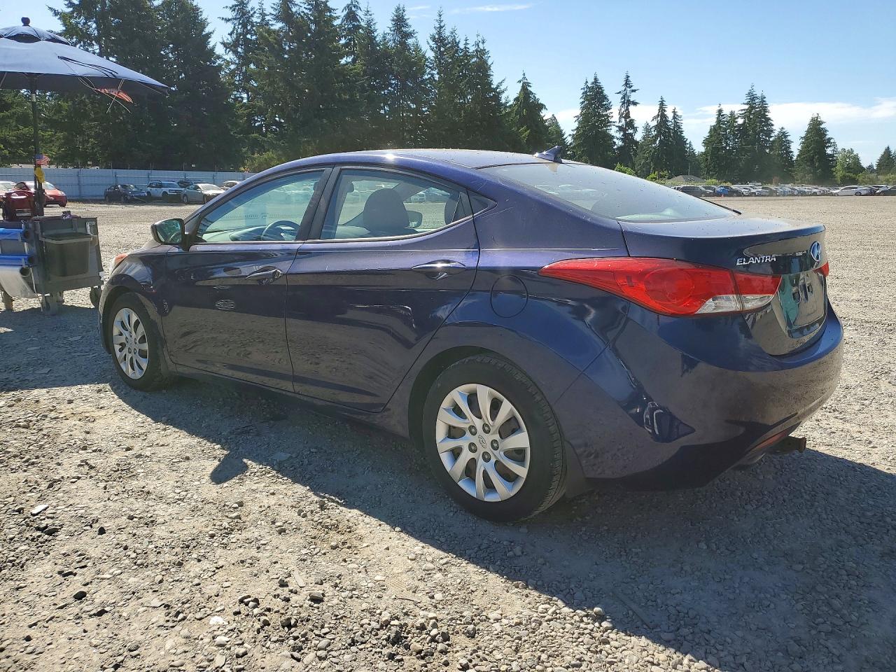 2013 Hyundai Elantra Gls Blue vin: 5NPDH4AE2DH214427
