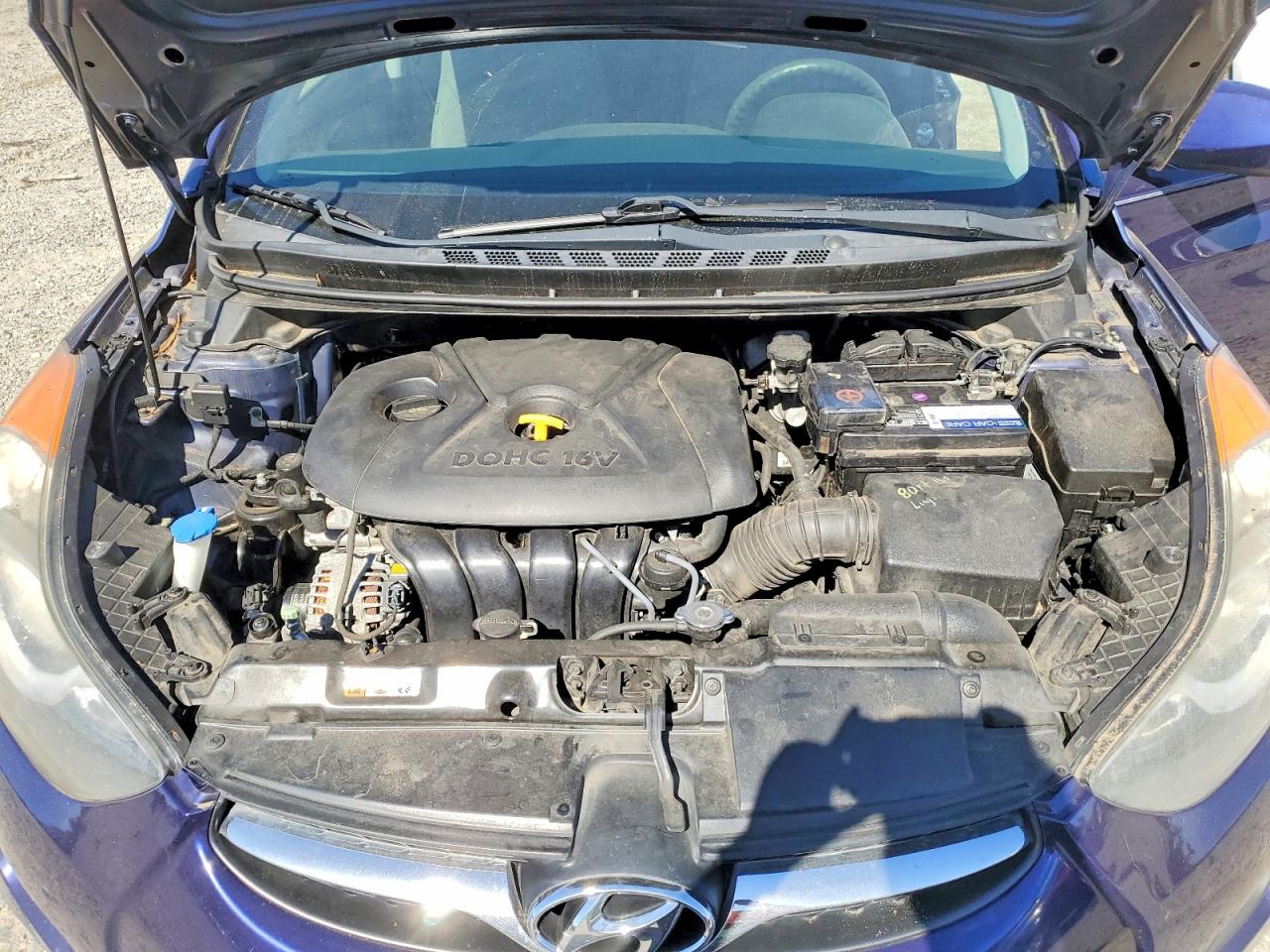 2013 Hyundai Elantra Gls Blue vin: 5NPDH4AE2DH214427