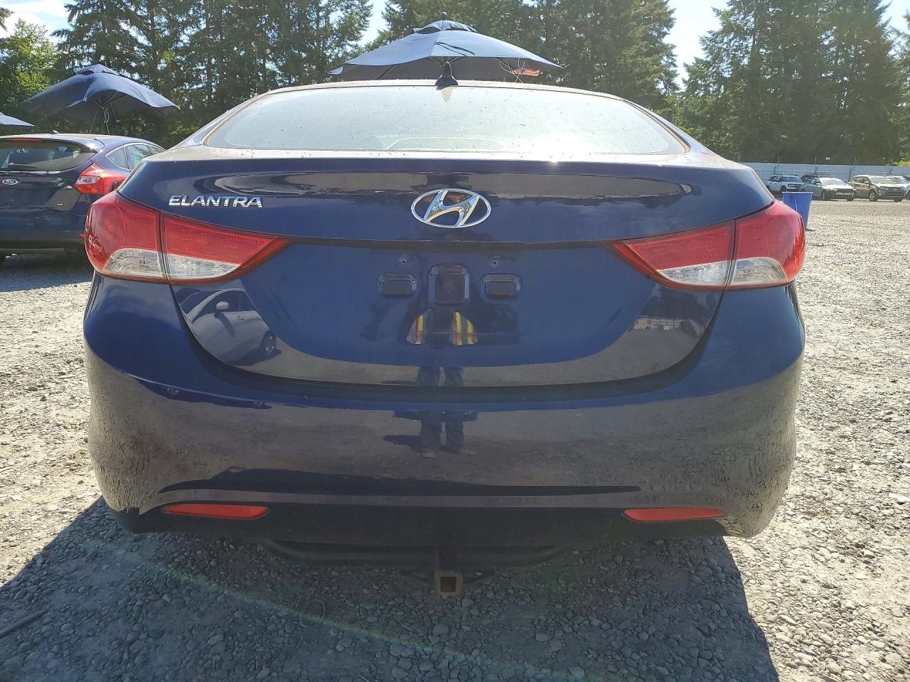 2013 Hyundai Elantra Gls Blue vin: 5NPDH4AE2DH214427