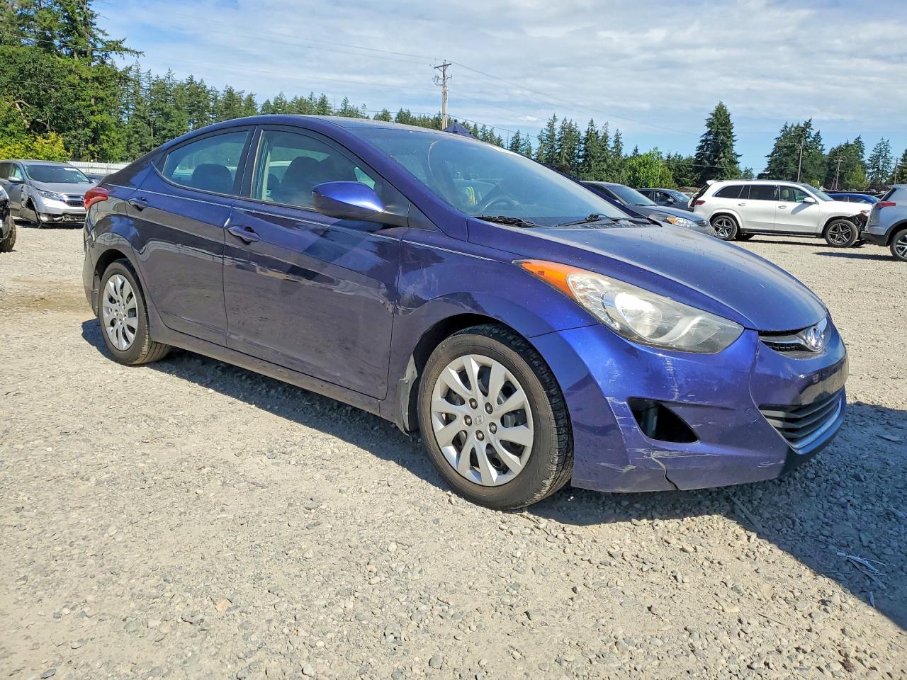 2013 Hyundai Elantra Gls Blue vin: 5NPDH4AE2DH214427