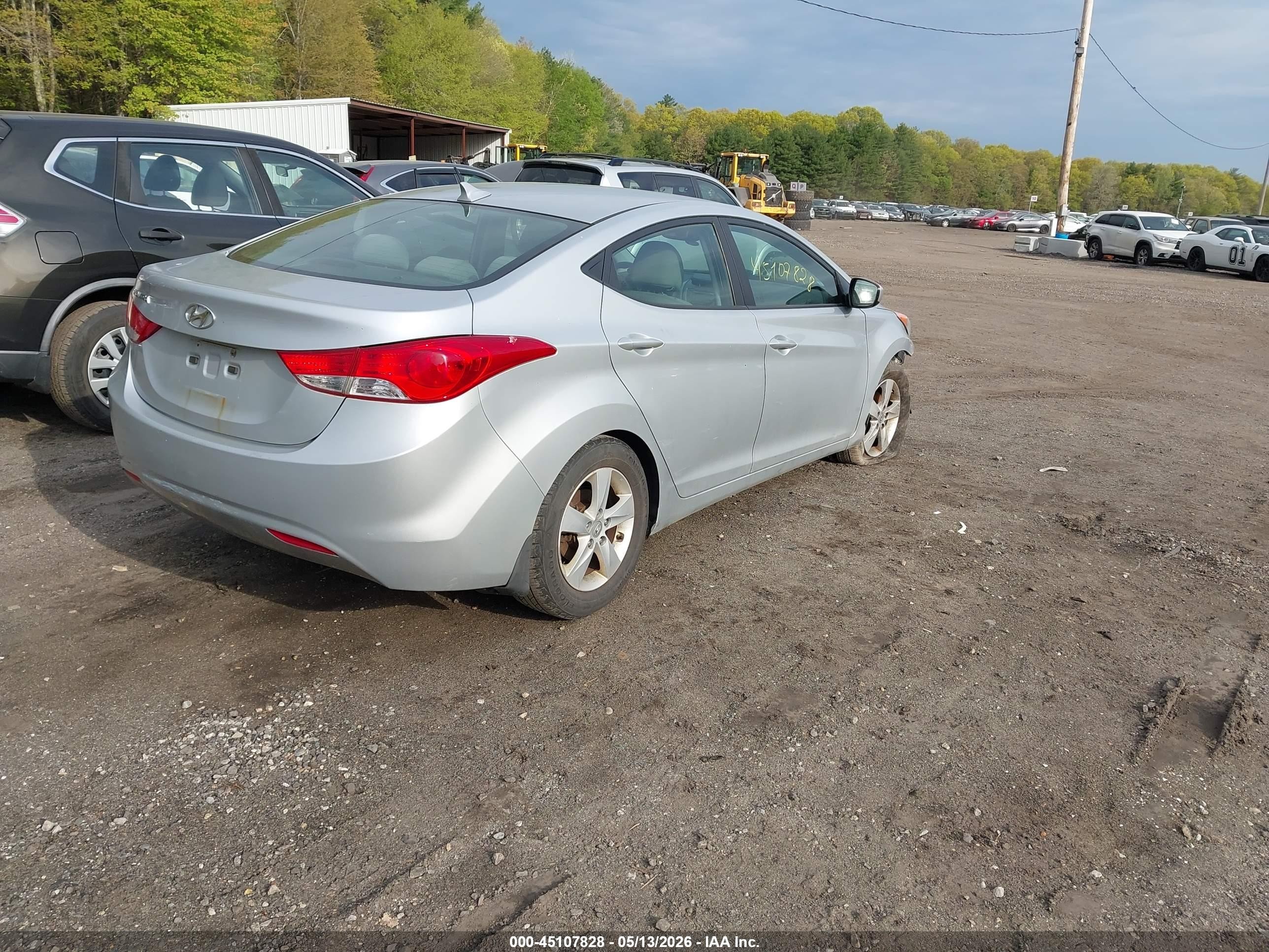 2013 Hyundai Elantra Gls/limited Silver vin: 5NPDH4AE2DH218395