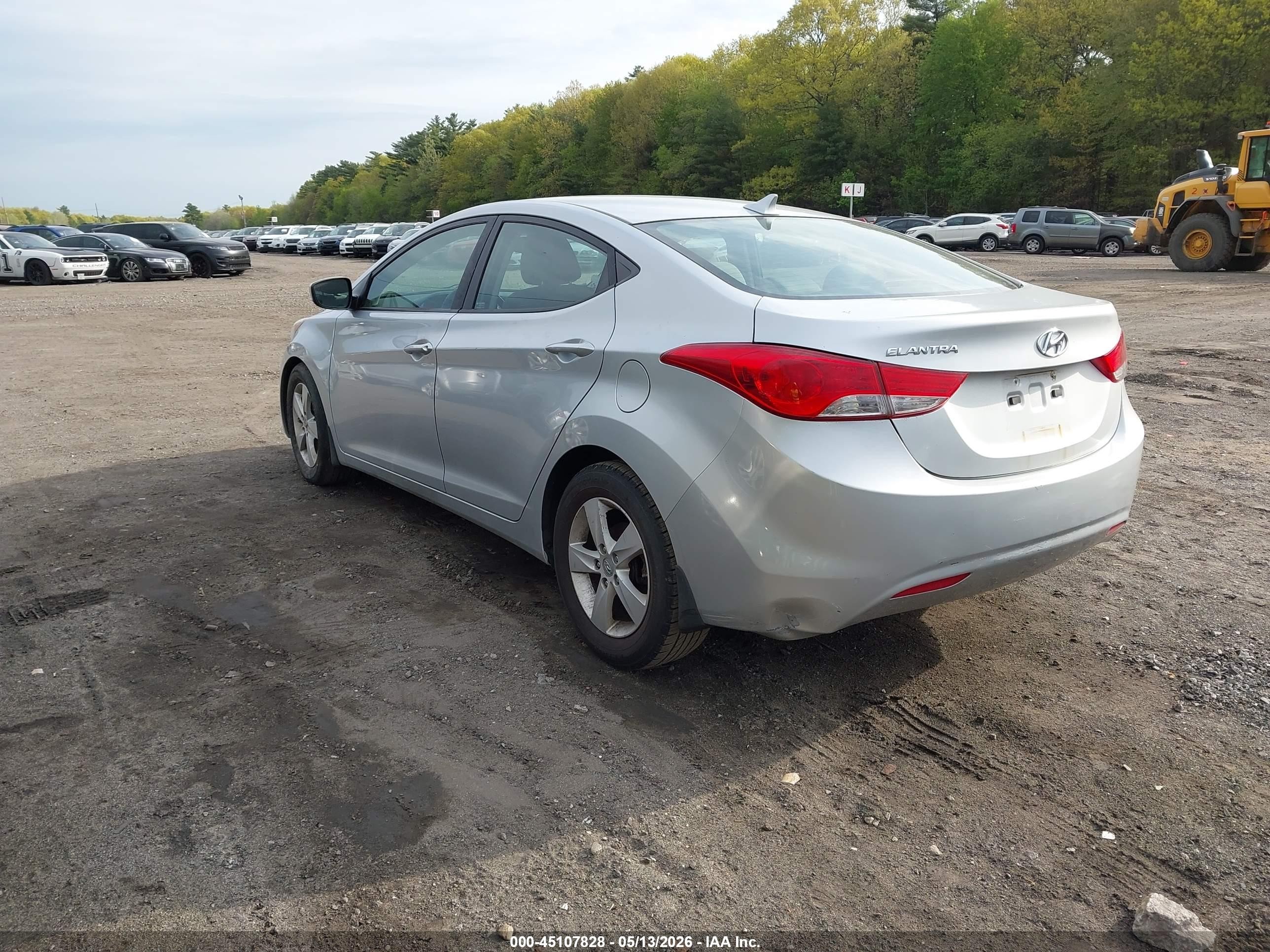 2013 Hyundai Elantra Gls/limited Silver vin: 5NPDH4AE2DH218395
