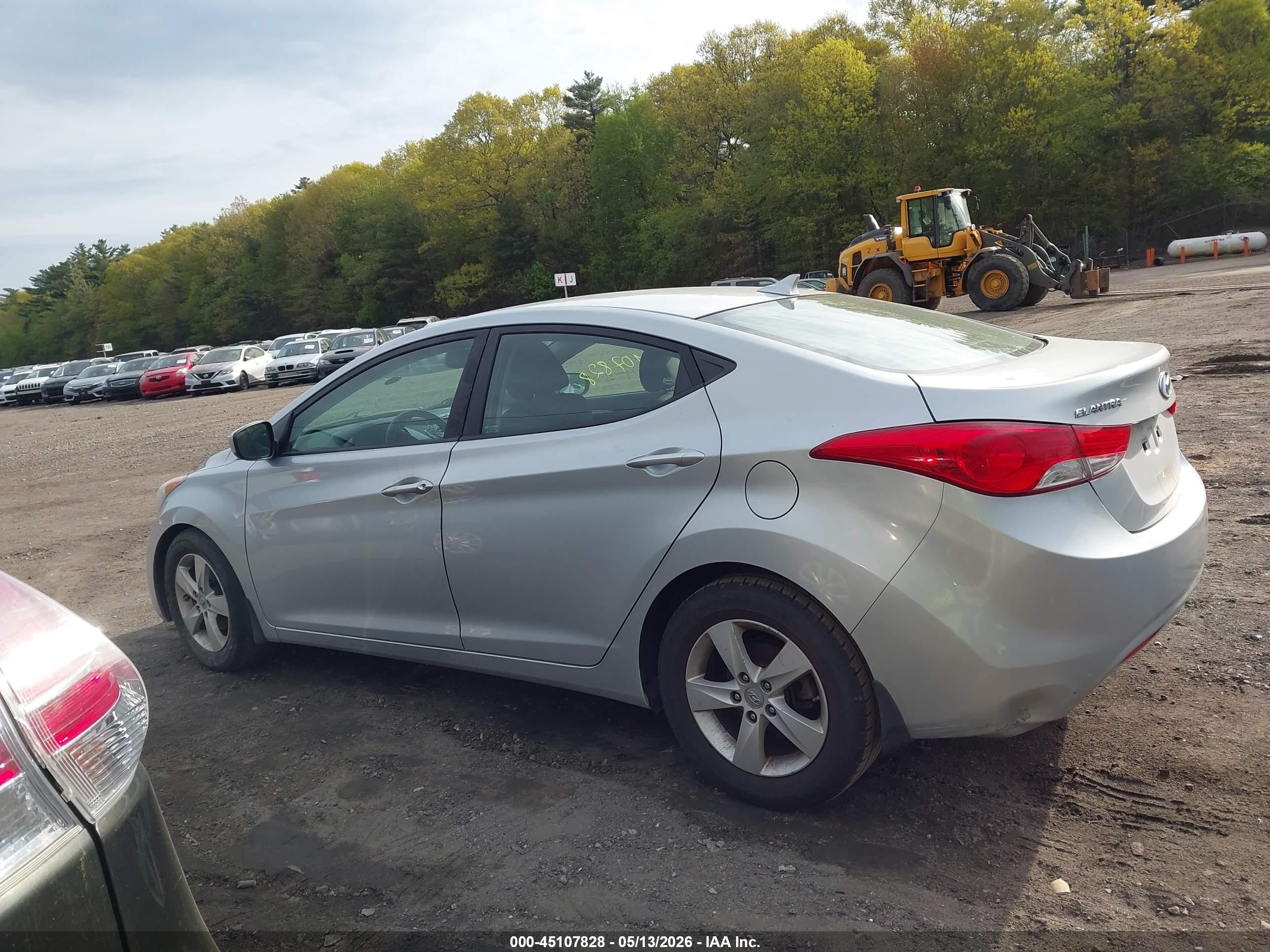 2013 Hyundai Elantra Gls/limited Silver vin: 5NPDH4AE2DH218395