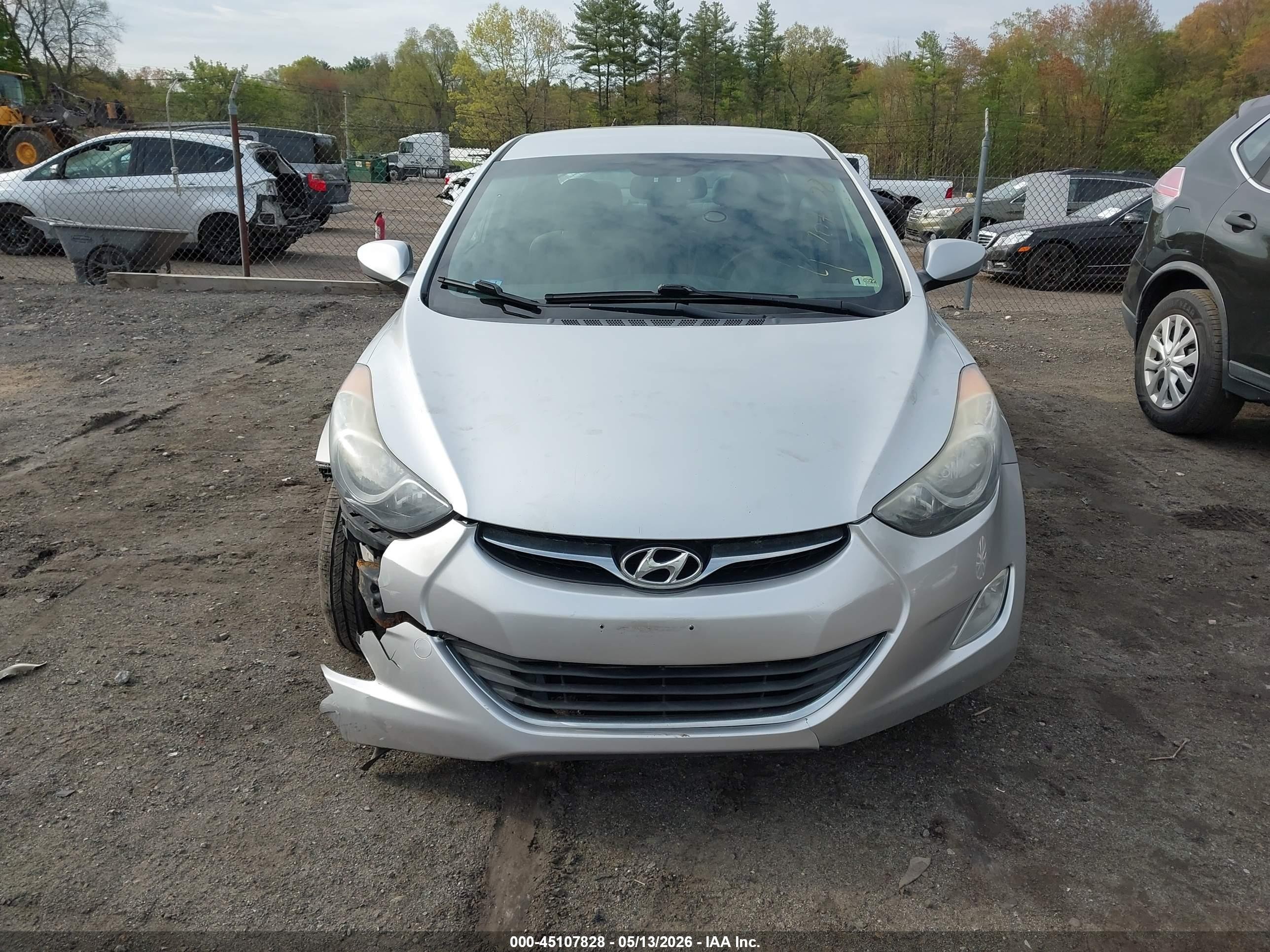 2013 Hyundai Elantra Gls/limited Silver vin: 5NPDH4AE2DH218395