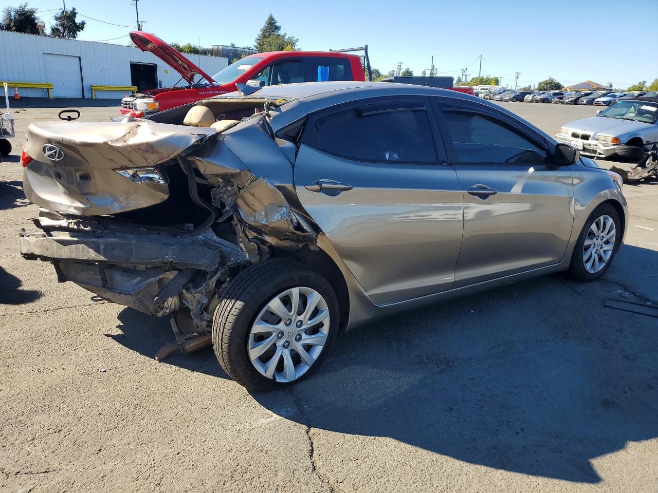 2013 Hyundai Elantra Gls Gray vin: 5NPDH4AE2DH224665