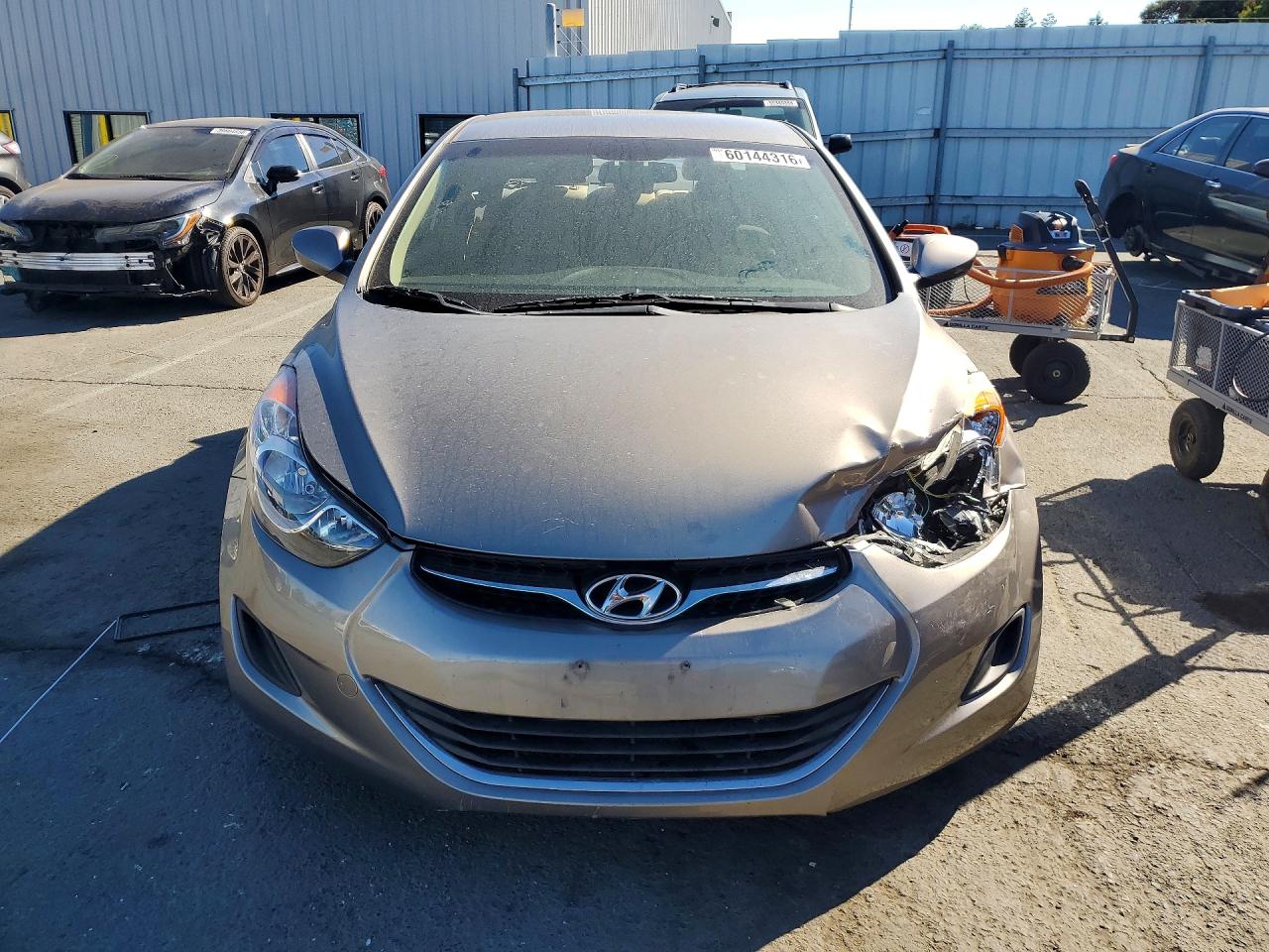 2013 Hyundai Elantra Gls Gray vin: 5NPDH4AE2DH224665