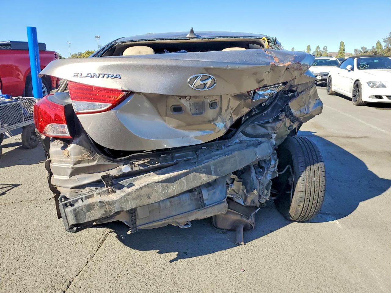 2013 Hyundai Elantra Gls Gray vin: 5NPDH4AE2DH224665