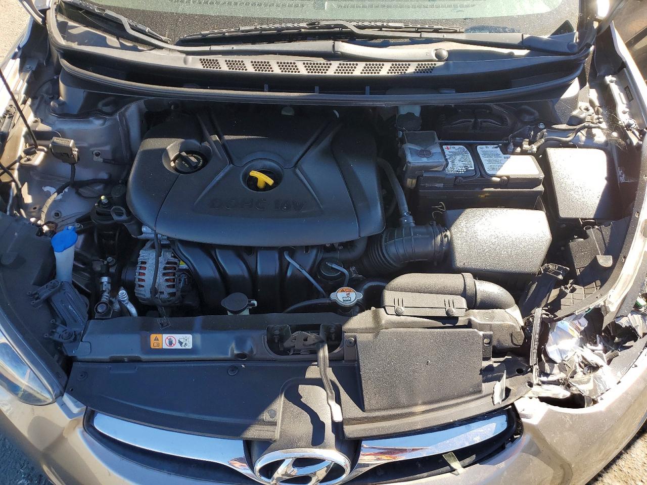 2013 Hyundai Elantra Gls Gray vin: 5NPDH4AE2DH224665