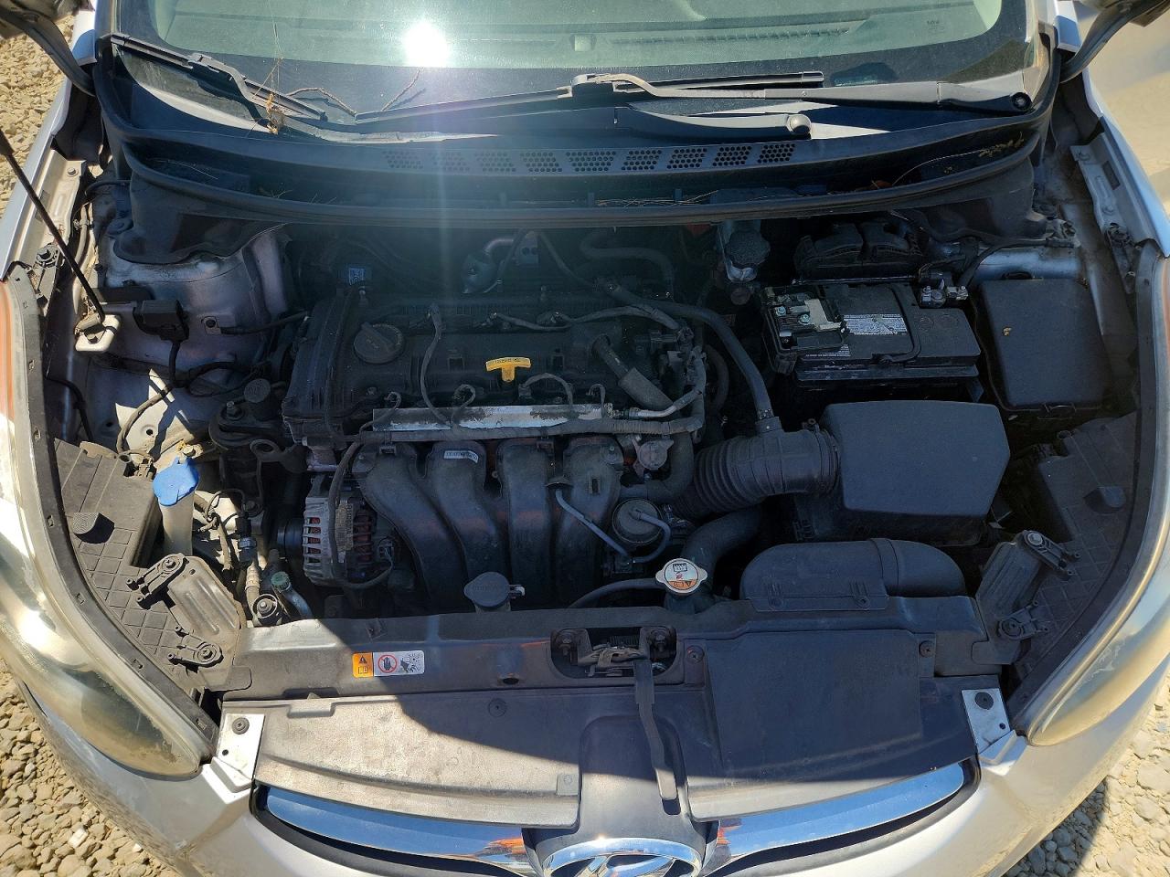 2013 Hyundai Elantra Gls Silver vin: 5NPDH4AE2DH225430