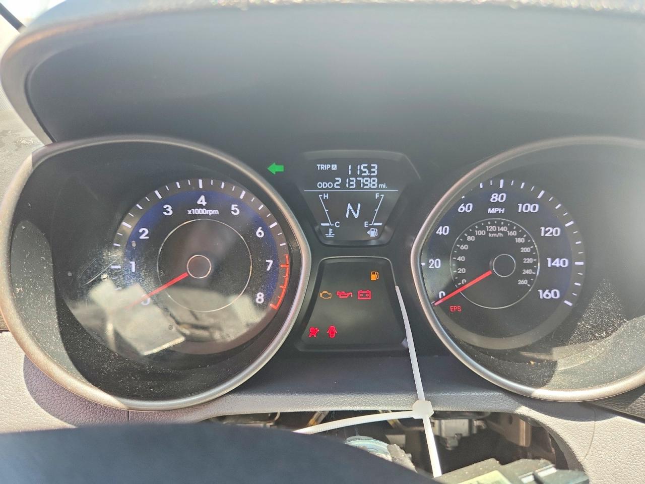 2013 Hyundai Elantra Gls Silver vin: 5NPDH4AE2DH225430