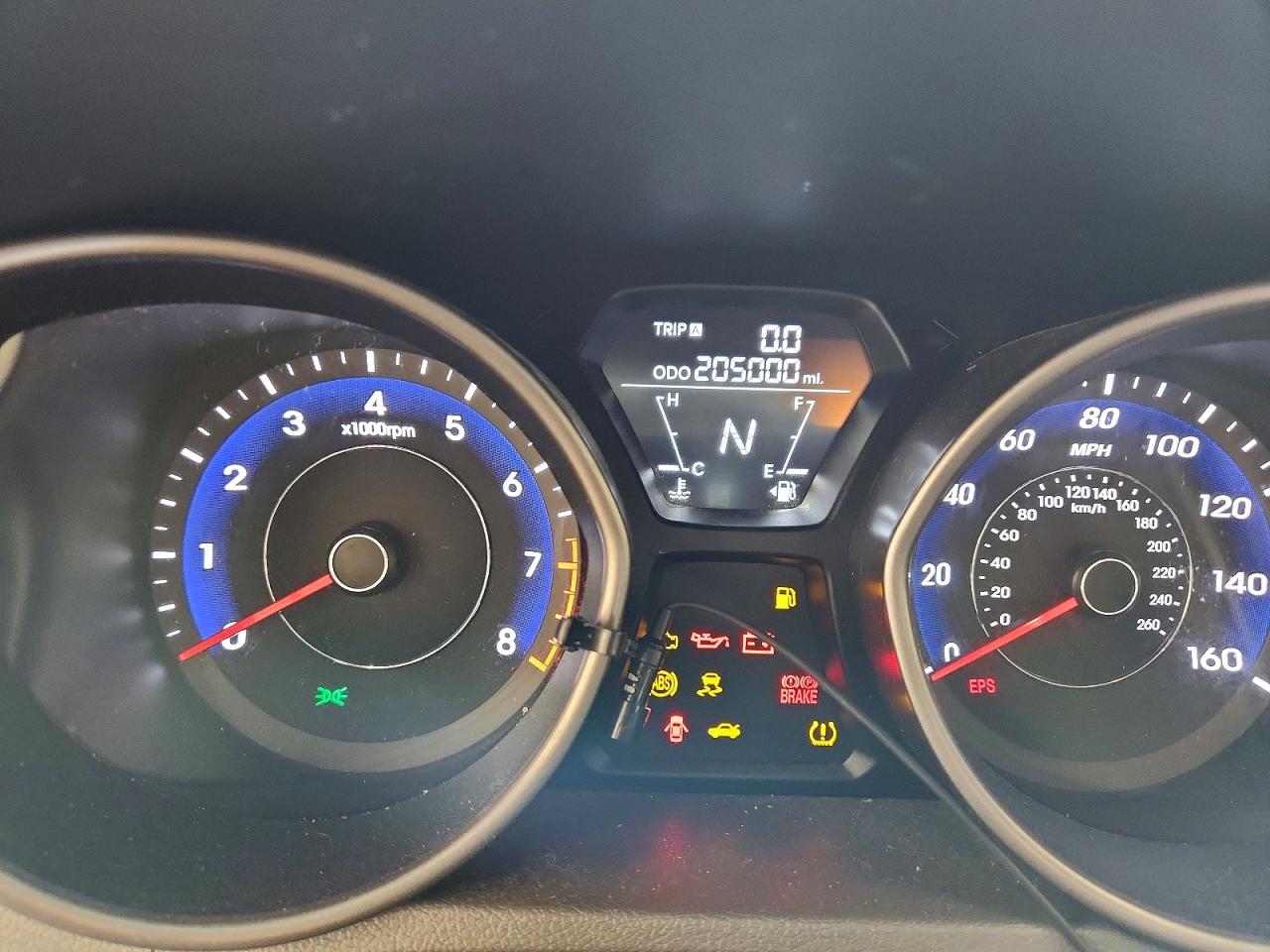 2013 Hyundai Elantra Gls Черный vin: 5NPDH4AE2DH226545