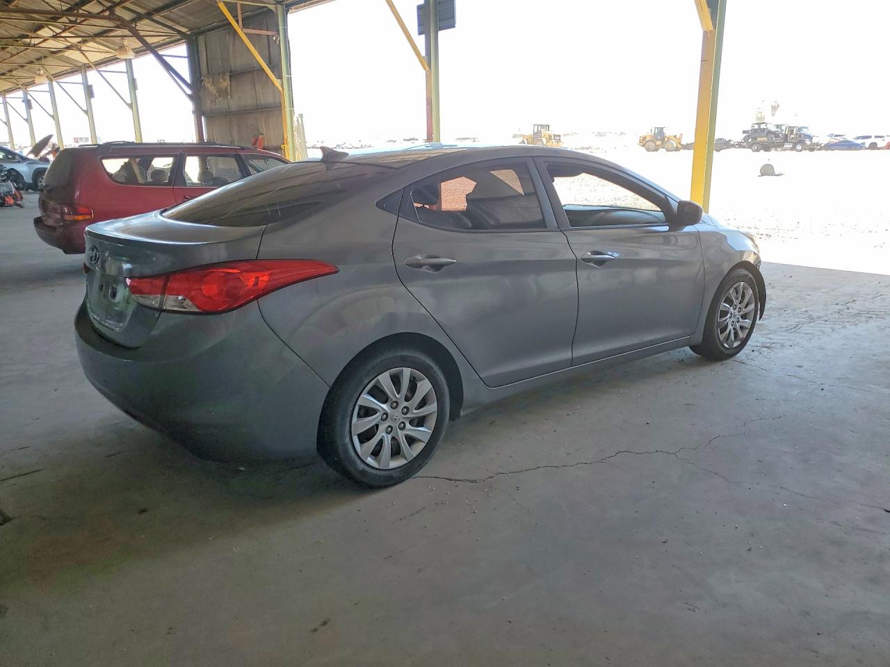 2013 Hyundai Elantra Gls Gray vin: 5NPDH4AE2DH227064