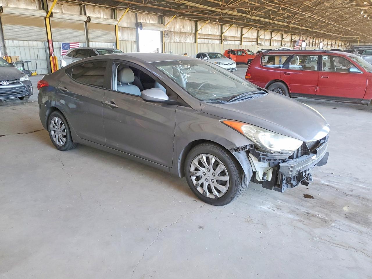 2013 Hyundai Elantra Gls Gray vin: 5NPDH4AE2DH227064