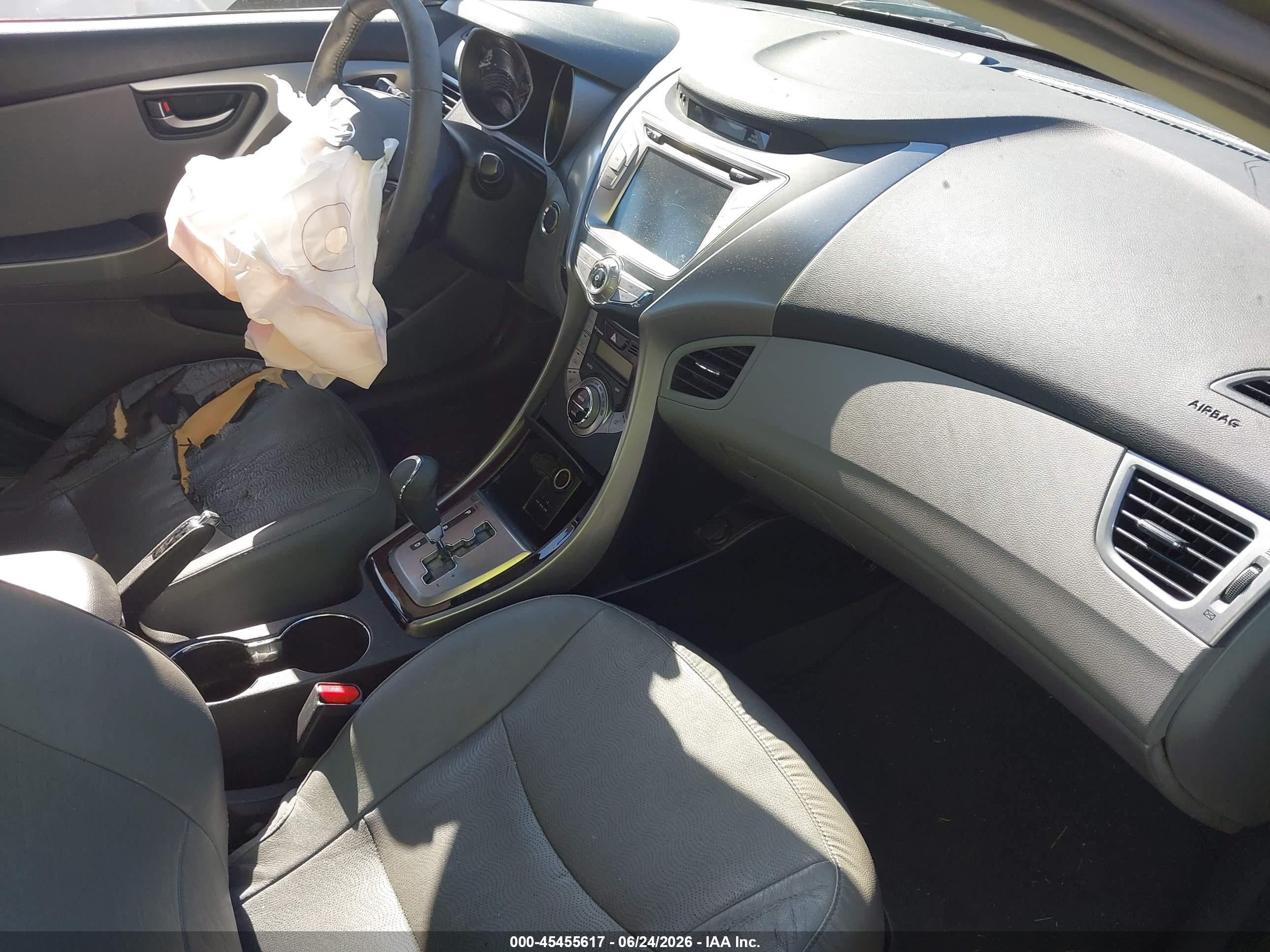 2013 Hyundai Elantra Limited Gray vin: 5NPDH4AE2DH229137