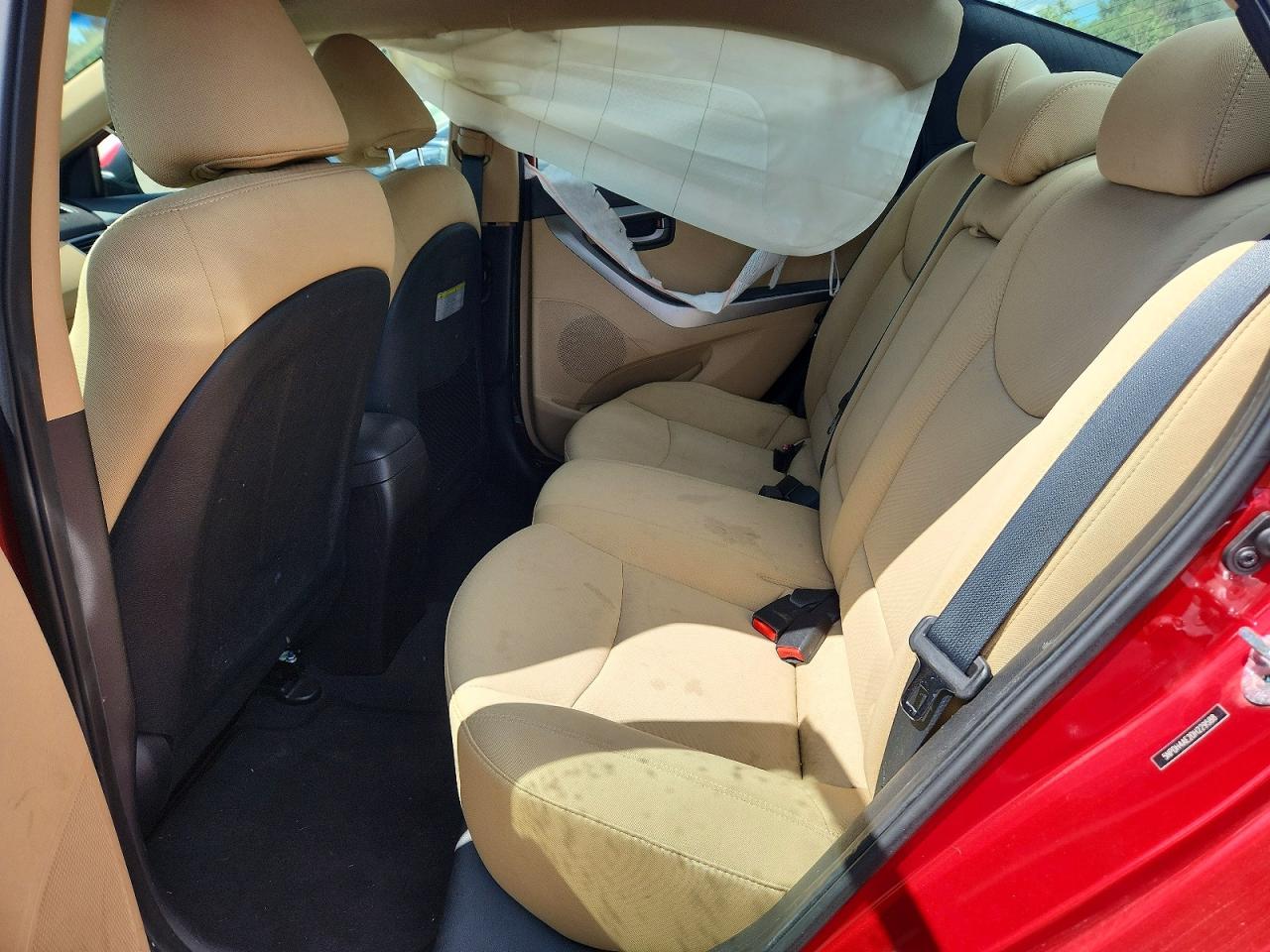 2013 Hyundai Elantra Gls Red vin: 5NPDH4AE2DH229588