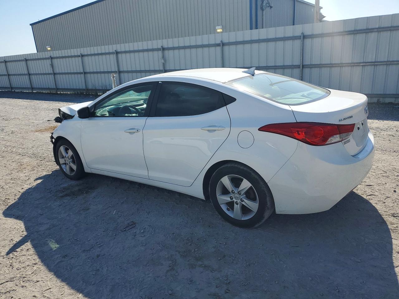 2013 Hyundai Elantra Gls White vin: 5NPDH4AE2DH240929