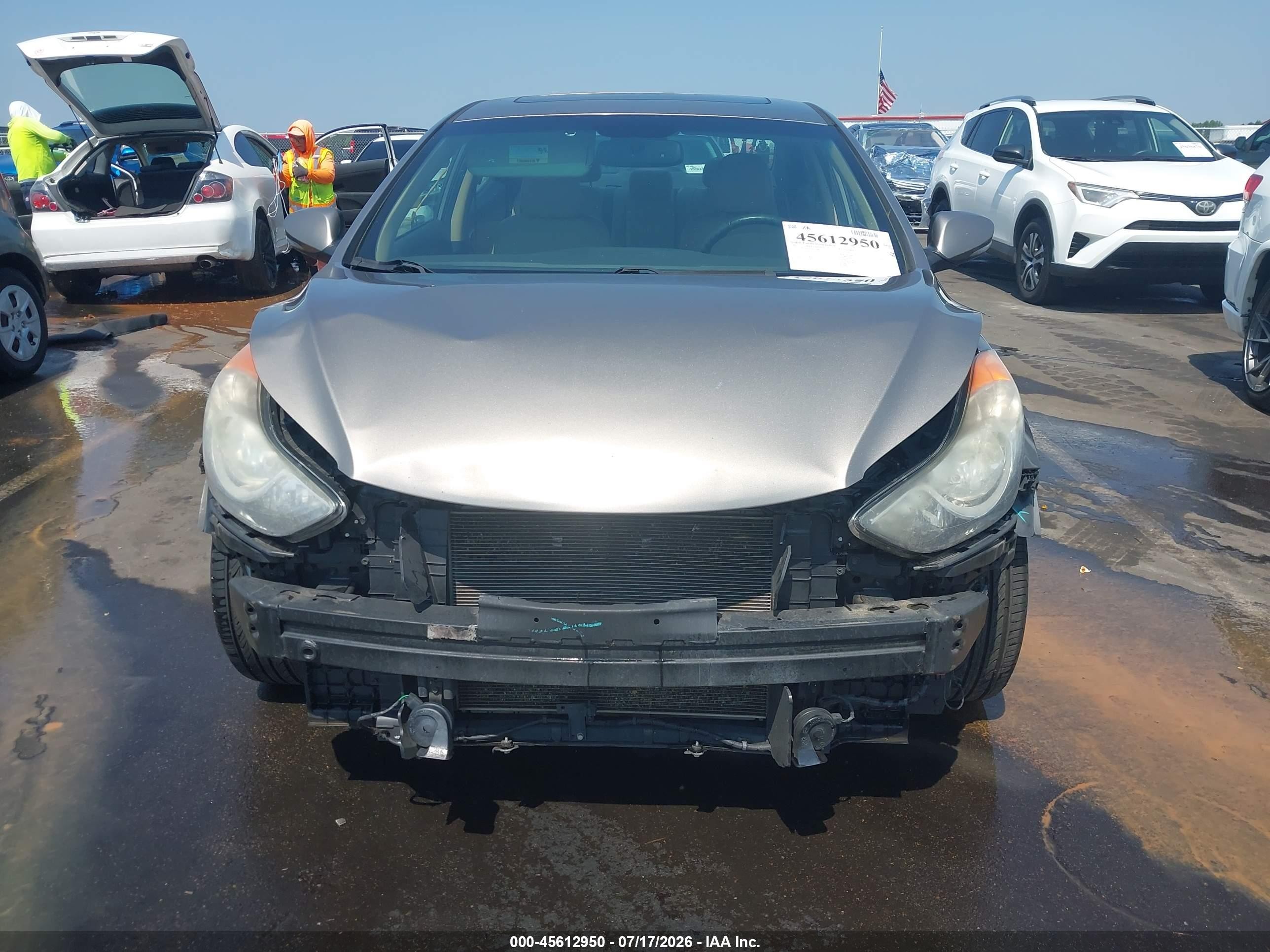 2013 Hyundai Elantra Limited Beige vin: 5NPDH4AE2DH248111