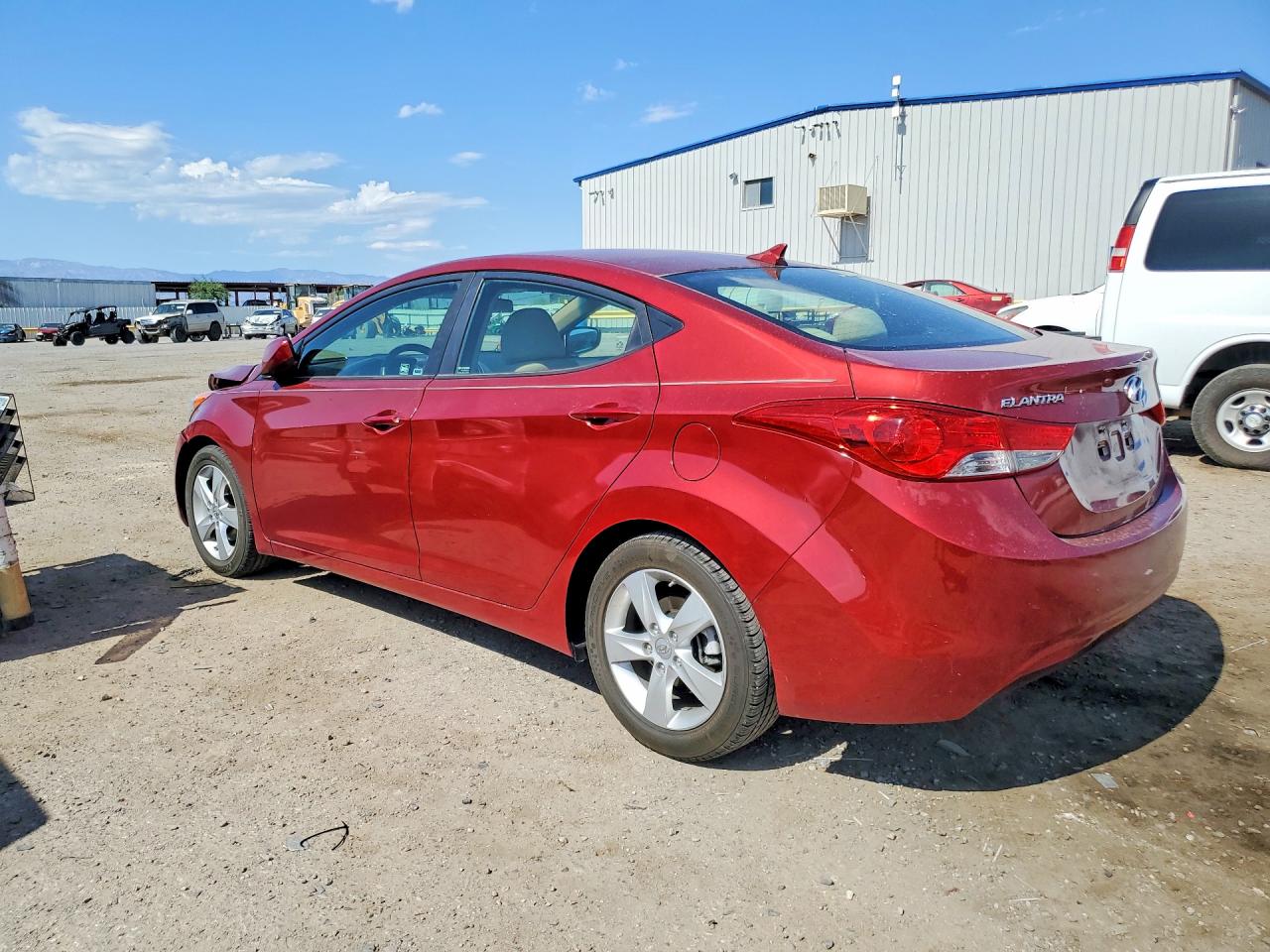 2013 Hyundai Elantra Gls Red vin: 5NPDH4AE2DH248299