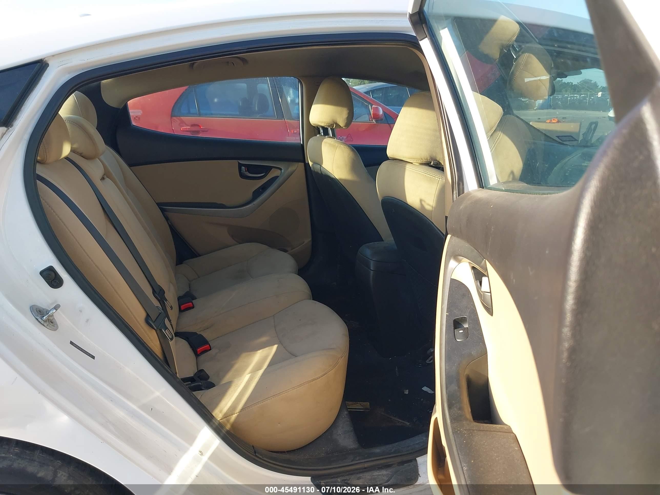 2013 Hyundai Elantra Gls White vin: 5NPDH4AE2DH249176