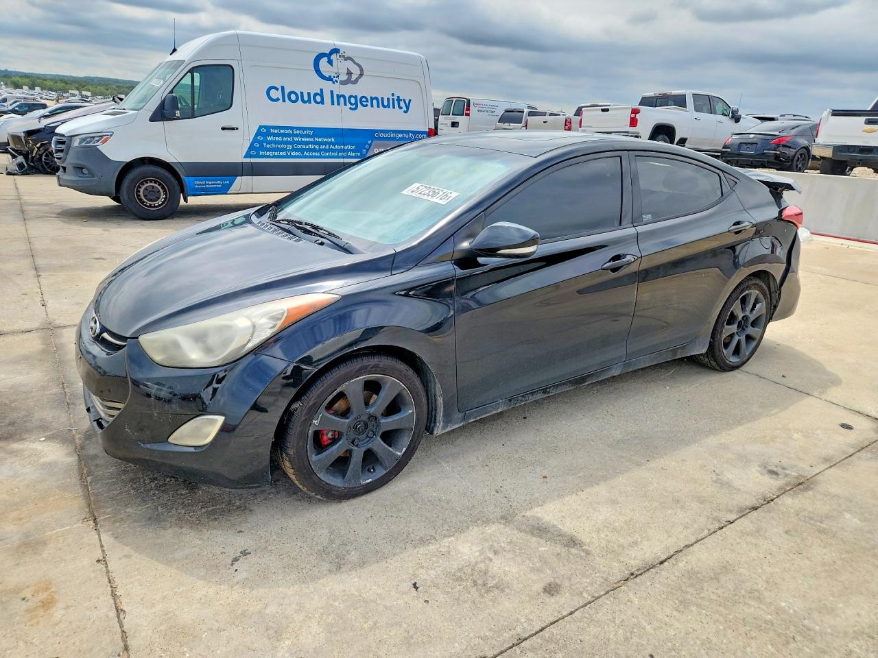 2013 Hyundai Elantra Limited Black vin: 5NPDH4AE2DH251994