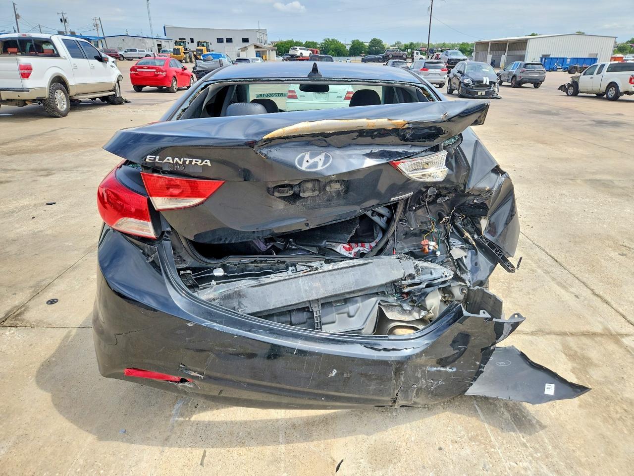 2013 Hyundai Elantra Limited Black vin: 5NPDH4AE2DH251994