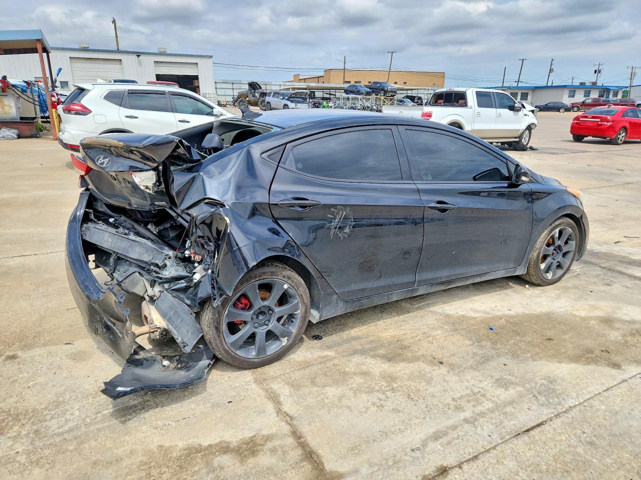2013 Hyundai Elantra Limited Black vin: 5NPDH4AE2DH251994