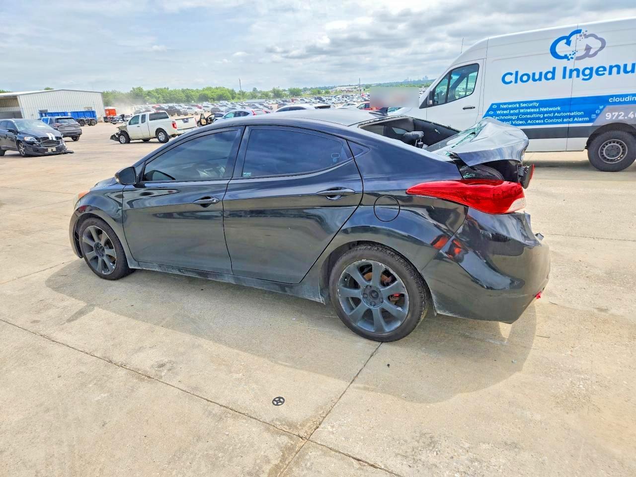 2013 Hyundai Elantra Limited Black vin: 5NPDH4AE2DH251994