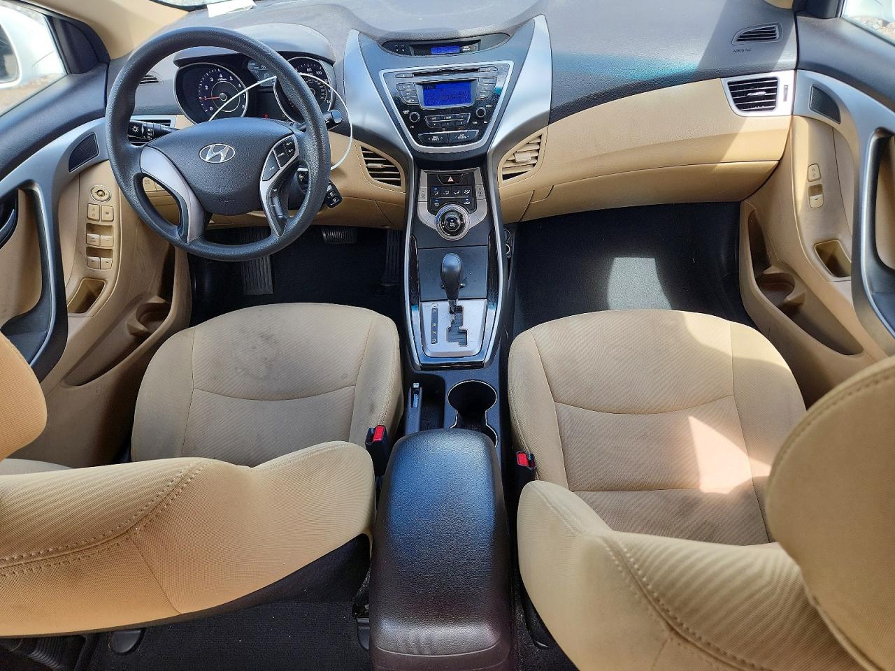 2013 Hyundai Elantra Gls White vin: 5NPDH4AE2DH255592