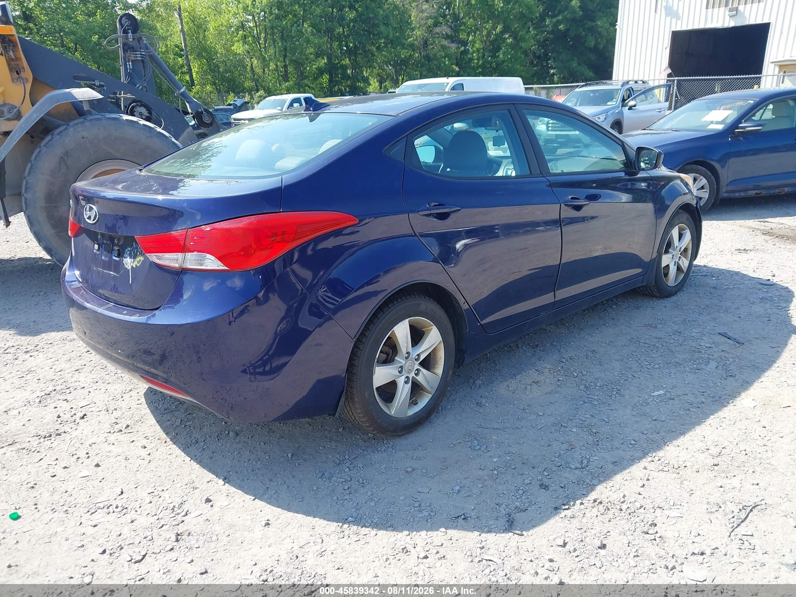 2013 Hyundai Elantra Gls Синий vin: 5NPDH4AE2DH257732