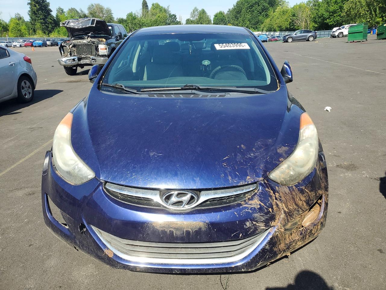 2013 Hyundai Elantra Gls Blue vin: 5NPDH4AE2DH258900