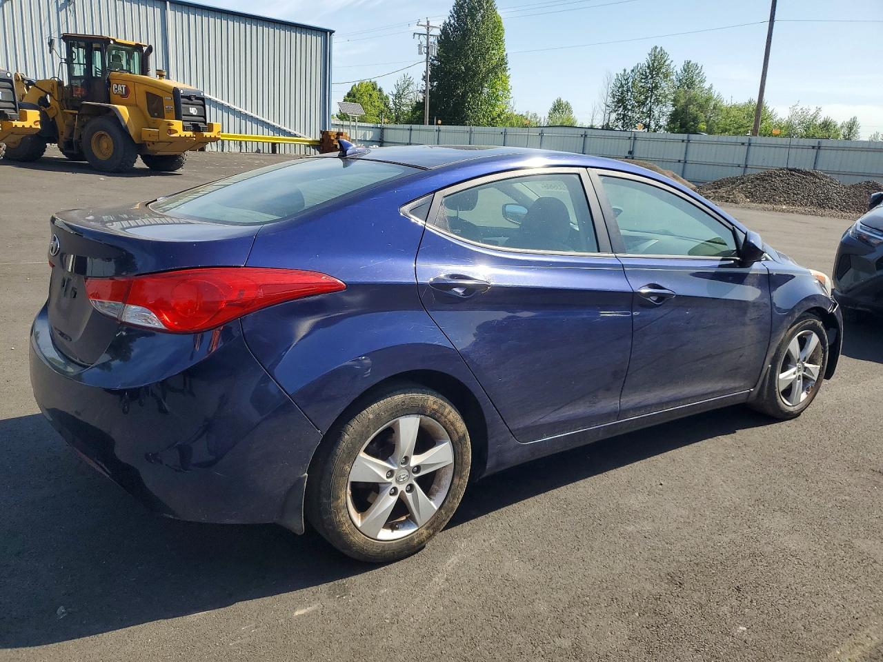 2013 Hyundai Elantra Gls Blue vin: 5NPDH4AE2DH258900