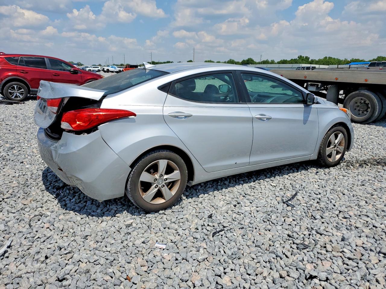 2013 Hyundai Elantra Gls Silver vin: 5NPDH4AE2DH260632