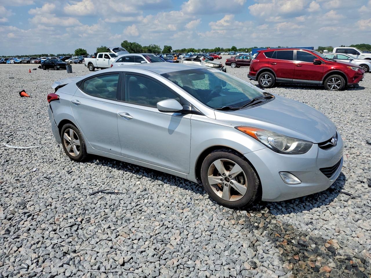 2013 Hyundai Elantra Gls Silver vin: 5NPDH4AE2DH260632