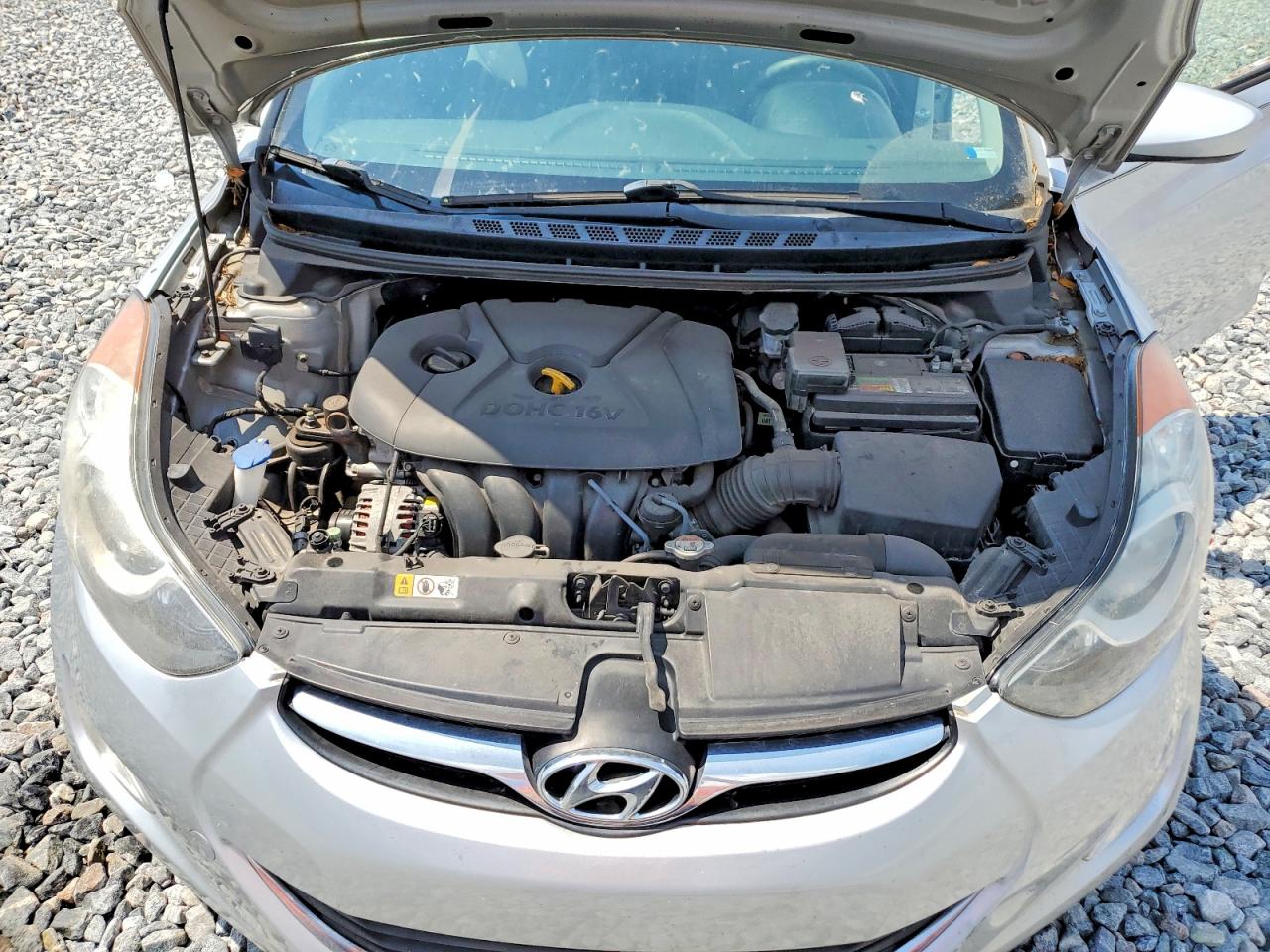 2013 Hyundai Elantra Gls Silver vin: 5NPDH4AE2DH260632